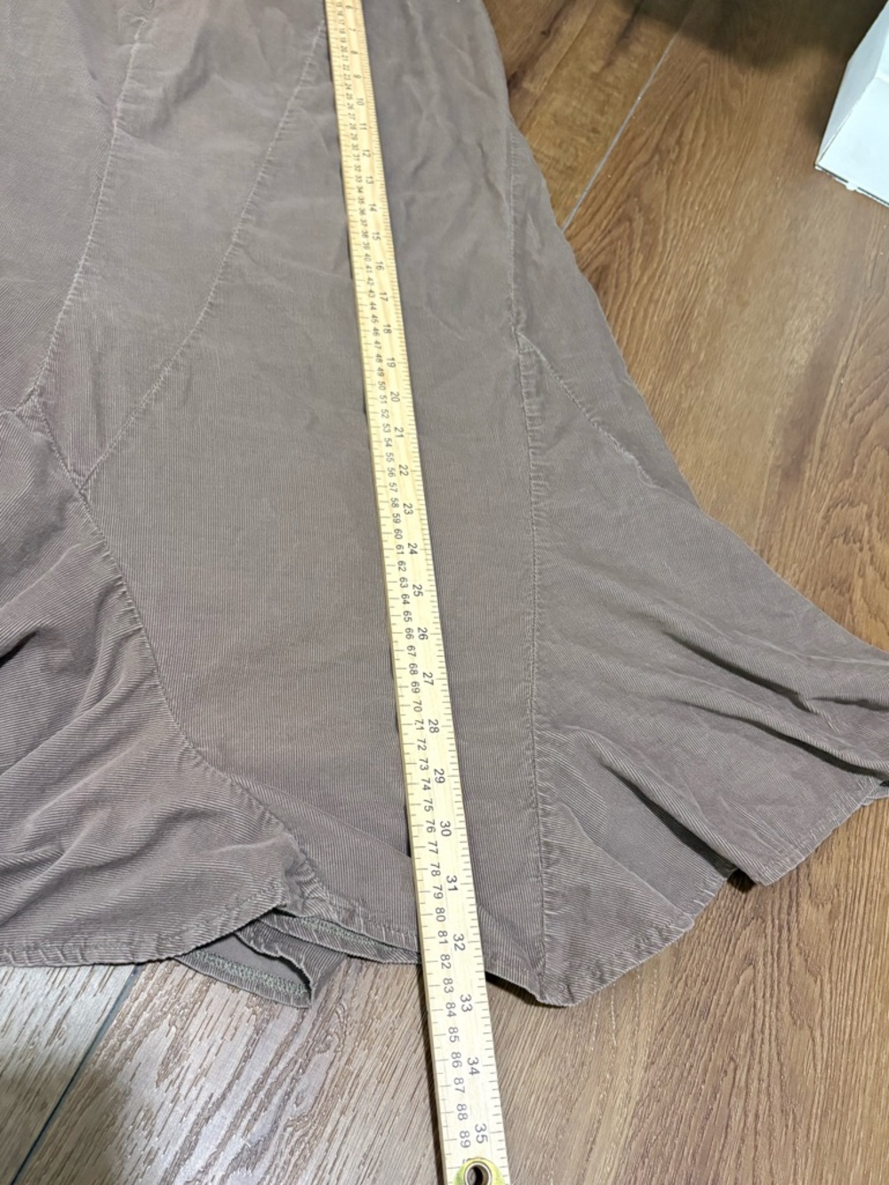 J Jill Flare Corduroy Midi Skirt Size Small  Boho Prarie Cottage Flowy Western - Picture 5 of 9